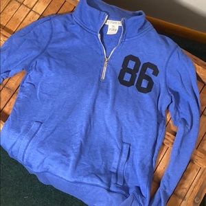 Love PINK 86 1/4 zip terry top